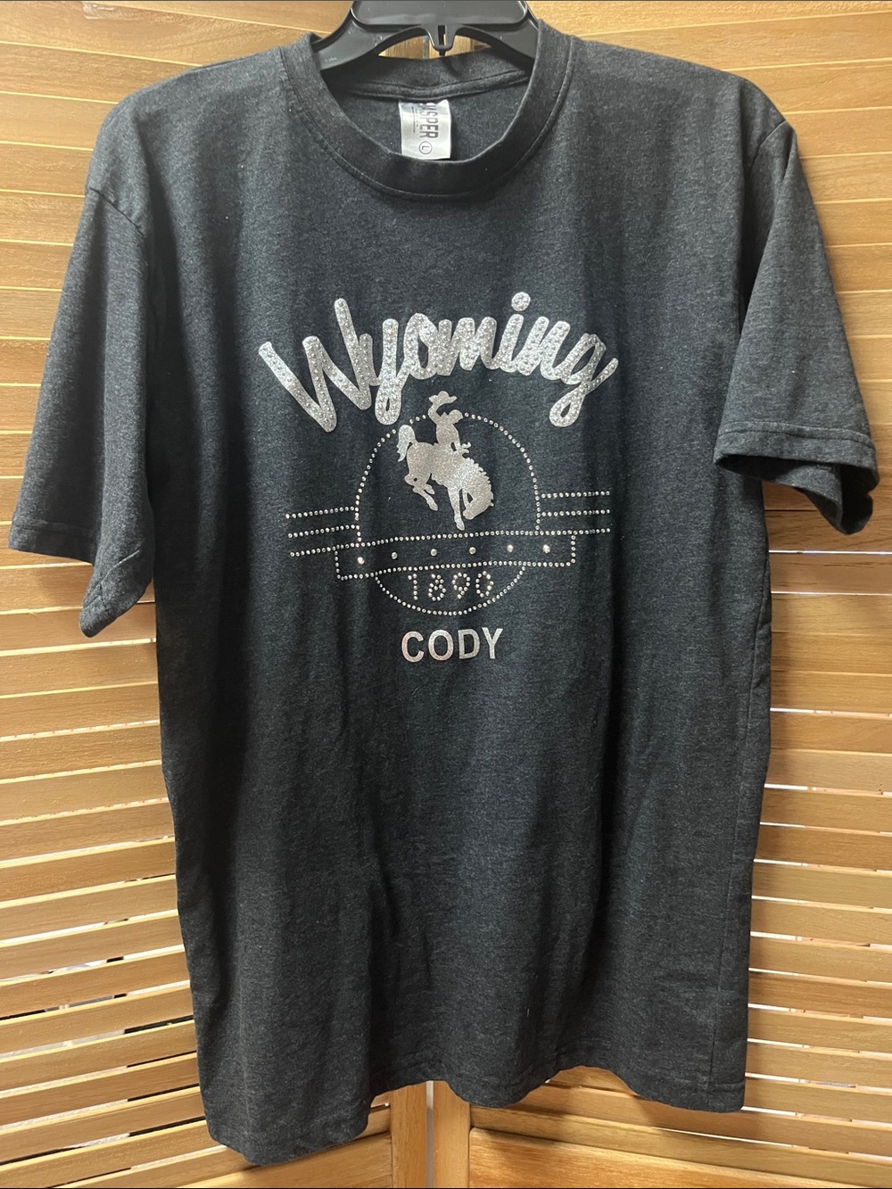 Black Wyoming Cody Short Sleeve Graphic Tee